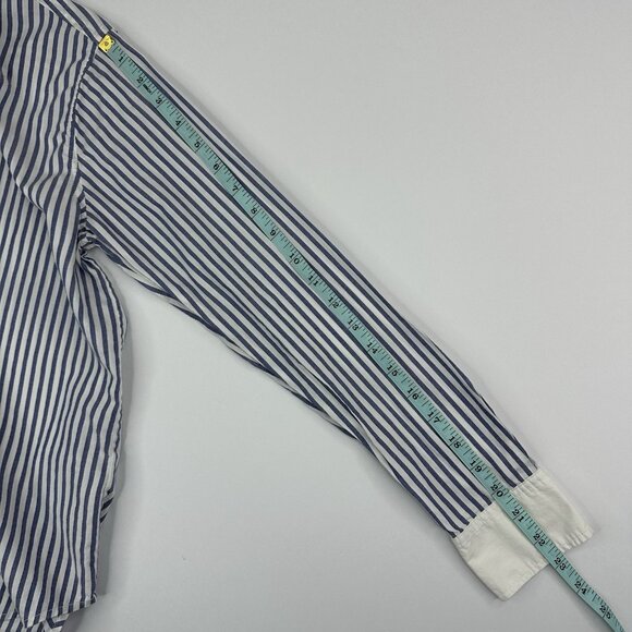 Everlane Women’s Mariner Blue Must-Have Cotton Silky Button Front Shirt 0/C39‎ - Picture 12 of 13